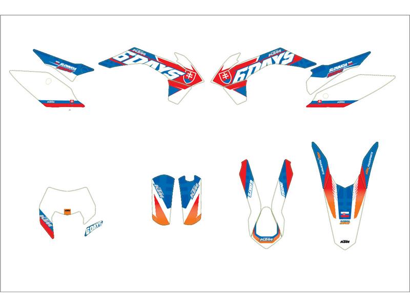 KTM純正シート　SixDays シックスデイズ Slovakia Six Days graphics kit - JD Racing