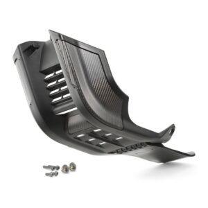 Factory skid plate with linkage protection