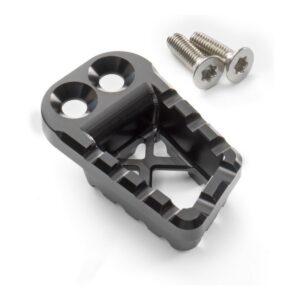 Foot brake lever step plate