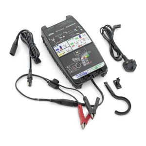 Battery charging and testing unit