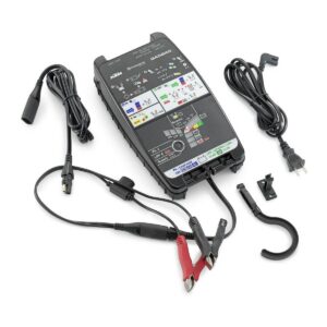 Battery charging and testing unit